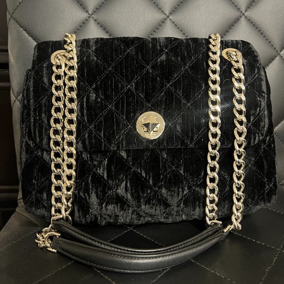 kate spade Handbags - Kate Spade Natalia Medium Flap Velvet Shoulder Crossbody Bag